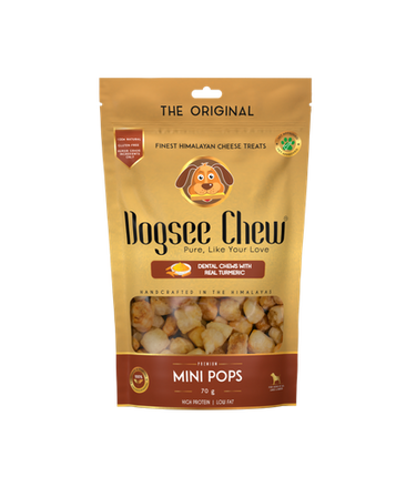 Dogsee Turmeric Mini Pops: Mini bite-sized Dog Training Treats 70g